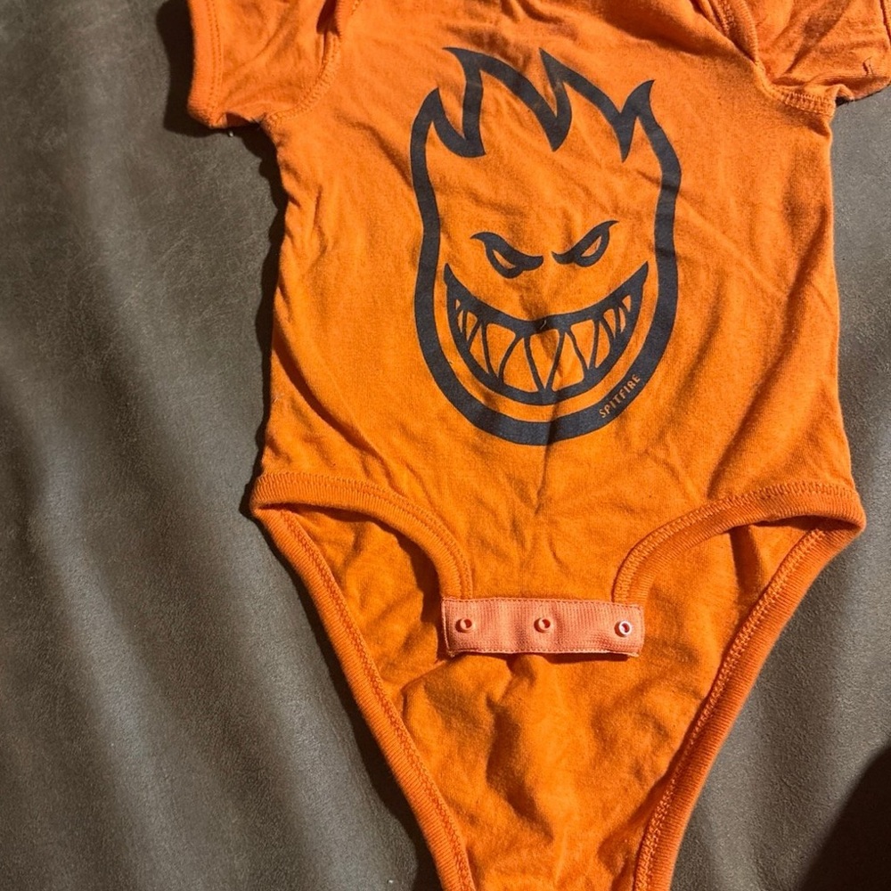 Spitfire Fiery Orange Kids Bodysuit
